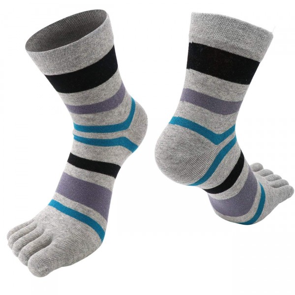 Men's 5 fingers socks socks Men's 5 fingers ankle sports socks 25 - 28 cm business socks cotton breathable outstanding antibacterial deodorant five fingers men's socks four seasons application