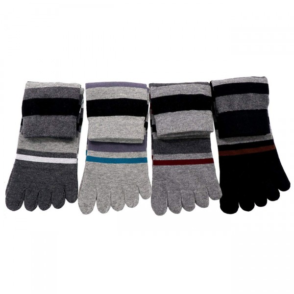 Men's 5 fingers socks socks Men's 5 fingers ankle sports socks 25 - 28 cm business socks cotton breathable outstanding antibacterial deodorant five fingers men's socks four seasons application